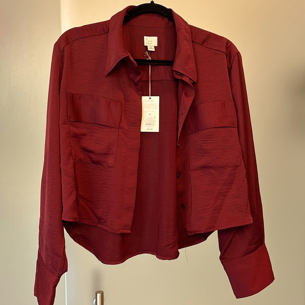 NWT Target a new day cropped top/jacket size Medium